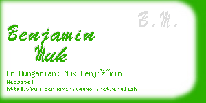 benjamin muk business card